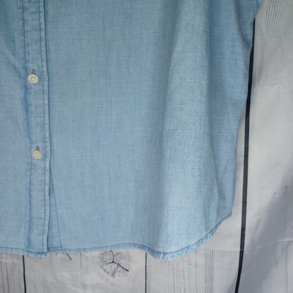 J.Crew Factory Women's Light Blue Button Up Sleeveless Top NWT - Picture 3 of 13